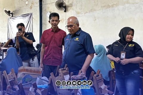 Foto. Kepala Komwasjak Amien Sunarya di (Kanan), H Supriyadi CEO PR Mahaputera Nusantara (Kiri). 