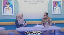 Foto. Diskusi Santai Senator Jawa Timur, Ning Lia (Kiri) bersama Adhy Karyono Sekda Prov. Jatim