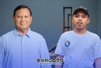 Foto. Toifur Ali Wafa, Sekjen JSI Sumenep (Kanan), Jenderal TNI (Purn) Prabowo Subianto Presiden Republik indonesia (Kiri). 