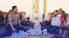 Foto. Silaturahmi Kapolres baru bersama Bupati Sumenep. 