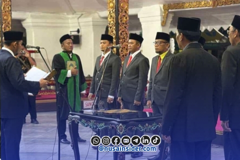 Foto. Pelantikan Komisioner Komisi Informasi Kabupaten Sumenep. 