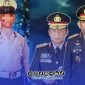 Foto. Kapolri Jenderal Polisi Drs. Listyo Sigit Prabowo, M.Si (Kanan), Kapolda Jatim Irjen Pol Drs. Nanang Avianto, M.Si (Samping kiri) dan Oknum Laka Lantas Polres Sumenep Homaidi (Kiri). 
