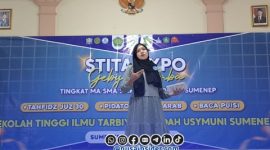 Foto. Penampilan Puisi di STIT Aqidah Usymuni Expo 2026 Sumenep