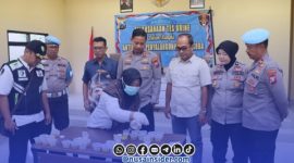Foto. Kegiatan Tes Urine Personel Satuan reserse kriminal (Sat Reskrim) Polres Sumenep. 