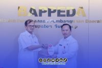 Foto. Kepala Bappeda Sumenep bersama Badan Riset dan Inovasi Nasional (BRIN) di Aula Bappeda setempat