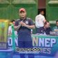 Foto. Kabid Disbudporapar sumenep saat membuka Futsal Bupati Cup 2026 di Lapangan UNIBA Madura