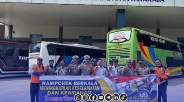 Jelang Lebaran 1447 H, Satlantas Polres Sumenep Lakukan Ramp Check Angkutan Umum