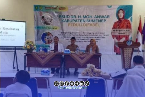 Foto. Jajaran RSUD dr. Moh. Anwar Sumenep saat kegiatan pelayanan kesehatan bagi anak-anak penyandang disabilitas di SLB Saronggi, Senin (9/2/26).