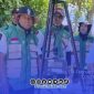 Foto. Kolaborasi Lintas Sektor Giat pengubinan Jagung di Desa Moncek Tengah oleh BPPSDMP Kementan RI, BPS dan DKPP Sumenep. 