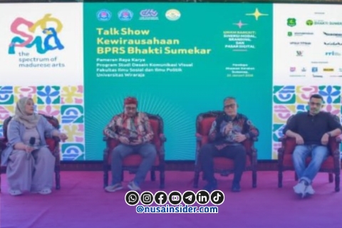 Foto. Talkshow kewirausahaan Bank BPRS Bhakti Sumekar.
