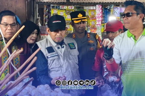 Foto. Bupati Sumenep Bersama OPD Terkait lakukan Sidak Pastikan Bahan Pokok Menjelang Ramadhan Aman