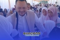Foto. Owner Bani Insan Peduli (BIP) H Zaenal Abidin saat tiba di Sumenep