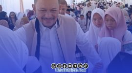 Foto. Owner Bani Insan Peduli (BIP) H Zaenal Abidin saat tiba di Sumenep