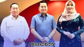 Foto. Bendahara Umum IKA PMII Sekaligus Senator DPD RI Dr Lia Istifhama, S.Sos.S.Sos.i., M.E.I (Kanan), Slamet Ariyadi S.Ps.i Ketua Umum IKA PMII Sekaligus DPR RI (Tengah). 