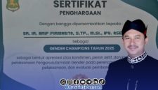 Foto. Apresiasi Pemerintah Kabupaten Sumenep kepada Kepala Bappeda Sumenep Dr Ir Arif Firmanto, S.TP., M.Si. IPU ASEAN Eng. 