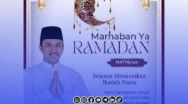 Foto. Ucapan Marhaban ya Ramadhan Kepala Bappeda Sumenep, Dr Ir Arif Firmanto, S.TP., M.Si.IPU. ASEAN Eng. 