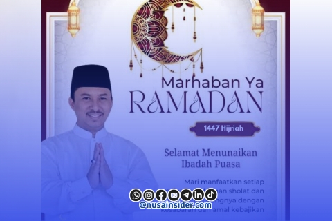 Foto. Ucapan Marhaban ya Ramadhan Kepala Bappeda Sumenep, Dr Ir Arif Firmanto, S.TP., M.Si.IPU. ASEAN Eng. 