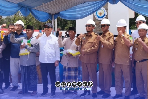 Foto. Kunjungan Kementerian KKP ke Lokasi Proyek Koperasi Nelayan Merah Putih (KNMP) di Sumenep Madura Jawa Timur. 