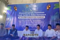 Foto. Buka Puasa Bersama dan Santunan Anak Yatim Ikatan Alumni Pergerakan mahasiswa islam Indonesia (IKA PMII) kabupaten Sumenep