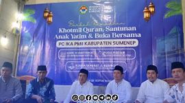 Foto. Buka Puasa Bersama dan Santunan Anak Yatim Ikatan Alumni Pergerakan mahasiswa islam Indonesia (IKA PMII) kabupaten Sumenep