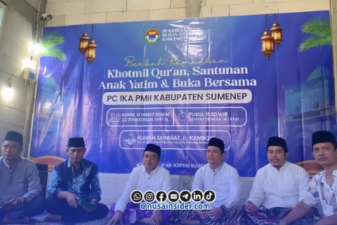 Foto. Buka Puasa Bersama dan Santunan Anak Yatim Ikatan Alumni Pergerakan mahasiswa islam Indonesia (IKA PMII) kabupaten Sumenep