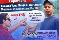 Foto. Pimred nusainsider.com Imbau Wartawan nusainsider Dilarang Meminta THR