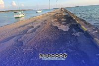 Foto. Jalan rusak di kepulauan masalembu