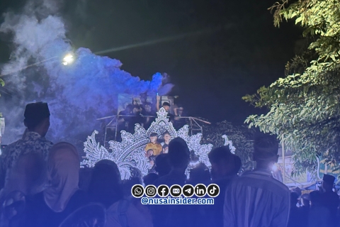 Foto. Momen penampilan Group Musik tong-tong Mega Remmeng di Malam Takbiran Hari raya Idul Fitri 1447H