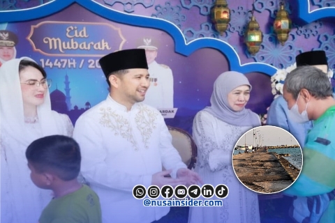 Foto. Open House Pemprov Jatim di tengah Rusaknya jalan provinsi di kepulauan Masalembu - SUMENEP Madura Jawa Timur