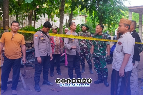 Foto. Peninjauan Lokasi Sumur Bor di Perasaan Sumenep oleh Polres Setempat