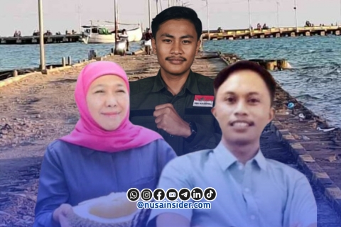Foto. Ketua PD Muhammadiyah, Adriansyah (Kanan), Sekretaris BEM Nusantara Syauqi (Tengah), Gubernur Jawa Timur Khofifah Ip (Kiri) 