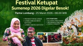 Foto. Pagelaran Festival Ketupat 2026 Besok di Wisata Pantai Lombang. 