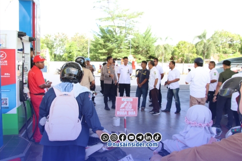Foto. Pemkab Sumenep saat kunjungi Salah satu SPBU di Sumenep
