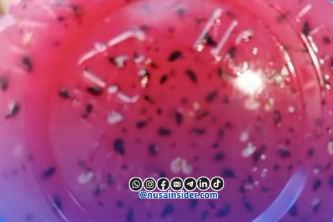 Foto. Puding Buah Naga yang diduga Berulat milik SPPG Yayasan sosial rumah sejahtera Santri NU Ganding Sumenep