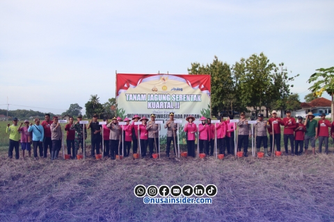 Foto. Tanam Jagung serentak 2026 Polres Sumenep