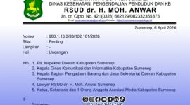 Foto. Undangan Sosialisasi E-Catalog RSUD Moh Anwar Sumenep. 