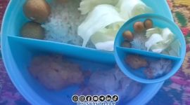 Foto. Screenshot Video Laporan Sajian Menu Makanan Bergizi Gratis (MBG) SPPG Pordapor dari Wali Siswa setempat. 