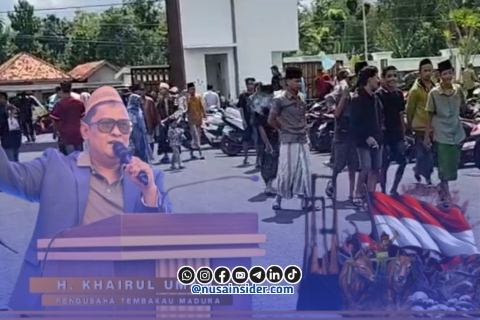 Foto. H. Hairul Umam (H.Her) saat disambut Warga Madura usai mendatangi Kantor KPK RI