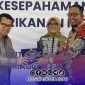 Foto. Penandatanganan MoU Tripartit Pemerintah Kabupaten Sumenep, PT Perikanan Indonesia, dan CV Bhumiagri Nawasena Perkasa di Jakarta. 