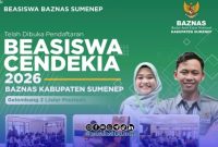 Foto. Flayer Beasiswa Cendekia Baznas Sumenep 2026.