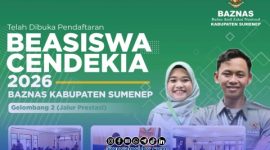 Foto. Flayer Beasiswa Cendekia Baznas Sumenep 2026.