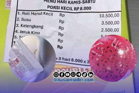 Foto. Dugaan Mark-up Anggaran dan Sajian Makanan Bergizi Gratis Milik SPPG Yayasan sosial rumah sejahtera kecamatan Ganding