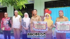 Foto. Donasi Buku BPRS Bhakti Sumekar ke SDN Pajagalan III