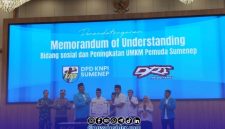 Foto. Penandatanganan MoU DPD KNPI Sumenep Bersama DRT Group