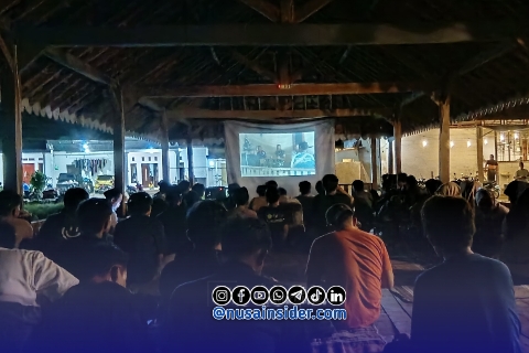Foto. Nobar Film Dokumenter Pesta Babi Bersama PMII UPI Sumenep