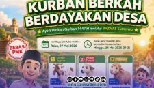 Foto. Crop Flayer Kurban 2026 dari Baznas kabupaten Setempat.