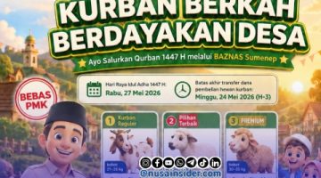 Foto. Crop Flayer Kurban 2026 dari Baznas kabupaten Setempat. 