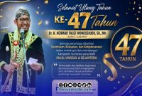 Foto. Flayer Ucapan Selamat Ulang Tahun ke-47 Achmad Fauzi Wongsojudo SH., MH Bupati Sumenep 