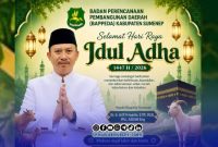 Foto. Flayer Ucapan Idul Adha 2026 dari Kepala Bappeda sumenep Dr Ir Arif firmanto, S.TP., M.Si.IPU ASEAN Eng.