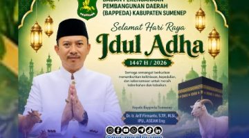 Foto. Flayer Ucapan Idul Adha 2026 dari Kepala Bappeda sumenep Dr Ir Arif firmanto, S.TP., M.Si.IPU ASEAN Eng. 